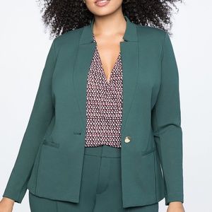 NWT Eloquii Ultimate Suit Blazer Black Forest Womens Plus Size 20